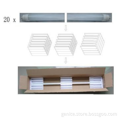 newest transparent diffused cover t8 fitting